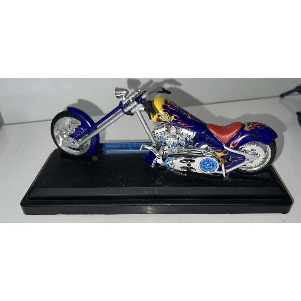 1/12 SCALE BOLEY DIECAST GREY FLAME CHOPPER LIGHT/SOUND(5/#0)